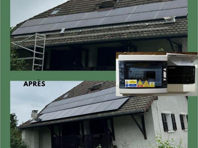 Installation photovoltaïque de 3,375 kWc sur SAINT MARTIN DE VAULSERRE, 38480